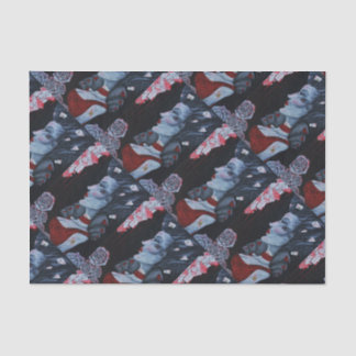 Papier Mousseline Art rouge de Goth de roses du pays des merveilles