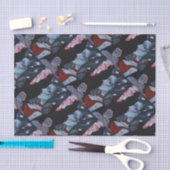 Papier Mousseline Art rouge de Goth de roses du pays des merveilles (Artisanat)