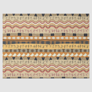 PAPIER MOUSSELINE ART TRIBAL AFRICAIN