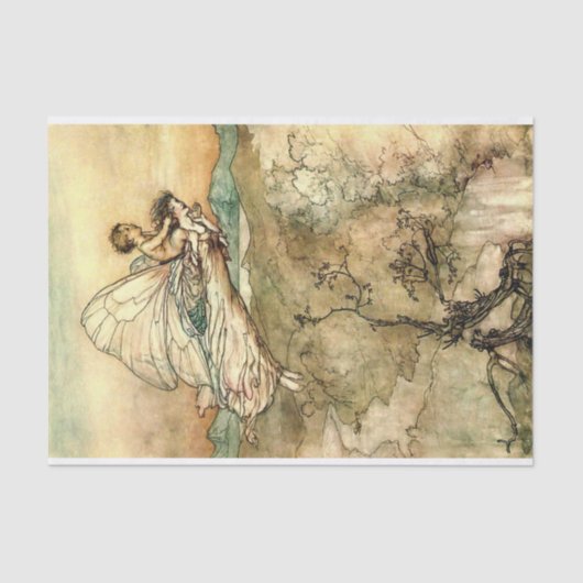 Papier Mousseline Arthur Rackham Illustration Midsummer Nights Dream (Recto)