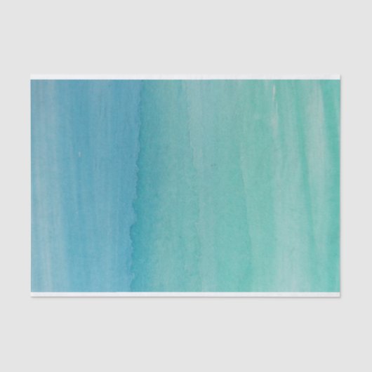 Papier Mousseline Artisanat de découpage bleu azur turquoise (Recto)