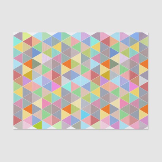 Papier Mousseline Artisanat moderne de découpage géométrique et colo (Recto)