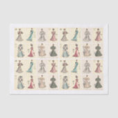 Papier Mousseline Artisanat victorien de mode Dames découpage (Recto)