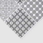 Papier Mousseline Artiste Géométrique Grille Cercle Noir Blanc Textu (Détail)