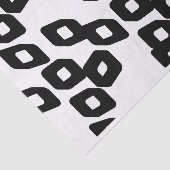 Papier Mousseline Artiste Noir Blanc Grand Diamant Motif Texture (Détail)