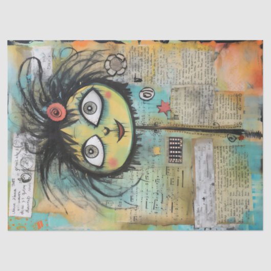 Papier Mousseline ArtLady 4 Charmante et affligée (Recto)