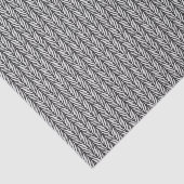 Papier Mousseline Artsy Black Grey Blanc Abstrait Zigzag Stripes Art (Détail)