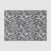 Papier Mousseline Artsy Black White Funky Zebra Imprimer Motif (Recto)