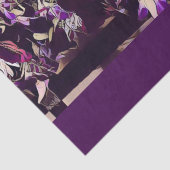 Papier Mousseline Artwork personnalisé Fleurs de violet de découpage (Détail)