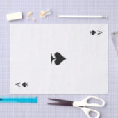 Papier Mousseline As de pique (Artisanat)