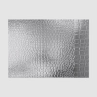 Aspect métallique argent Snakeskin Metallic
