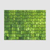 Papier Mousseline Aspect verre taillé vert (Recto)