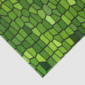 Papier Mousseline Aspect verre taillé vert (Détail)