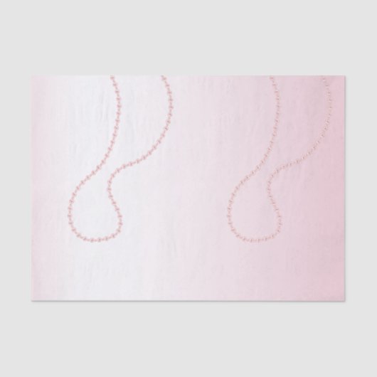 Papier Mousseline Assez Chic Perles Roses Mariage (Recto)