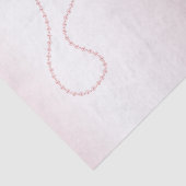 Papier Mousseline Assez Chic Perles Roses Mariage (Détail)