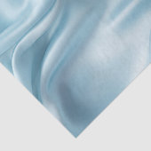 Papier Mousseline Assez Féminin Faux Satin Bleu Clair  (Détail)