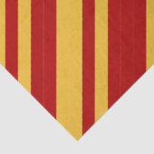 Papier Mousseline Assistant Rouge et or (Détail)