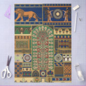 Papier Mousseline Assyrian Deity Apkallu, Winged Genius, Sun & Lion (Artisanat)