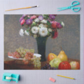 Papier Mousseline Asters et fruits, Henri Fantin-Latour (Artisanat)