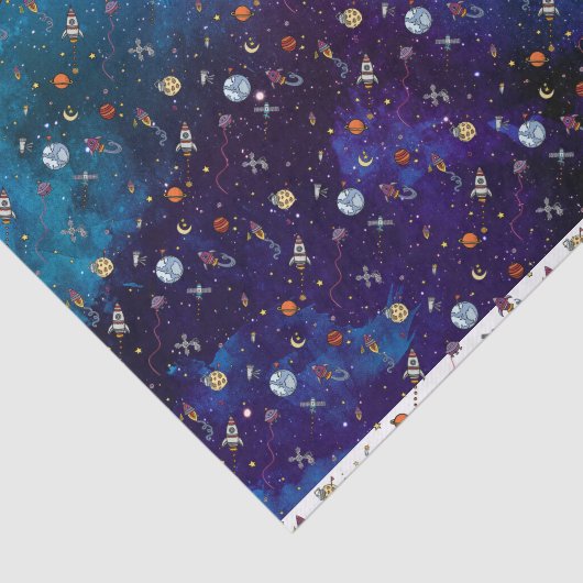 Papier Mousseline Astronaut & Lune (Détail)