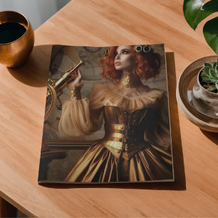 Papier Mousseline Astronome Steampunk Victorien Or Découpage 