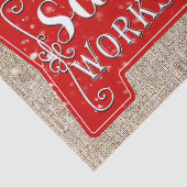 Papier Mousseline Atelier père Noël Flèche Russe Noël (Détail)