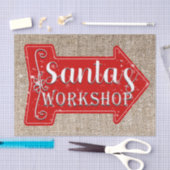 Papier Mousseline Atelier père Noël Flèche Russe Noël (Artisanat)