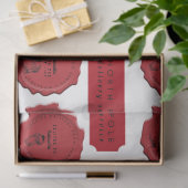 Papier Mousseline Atelier père Noël Nom personnalisé Timbre de Noël (Cadeau)