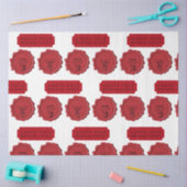 Papier Mousseline Atelier père Noël Nom personnalisé Timbre de Noël (Artisanat)