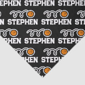 Papier Mousseline Athlète de basket-ball pour enfants thème Annivers (Détail)