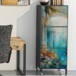 Papier Mousseline Atlantis sous la mer Découpage