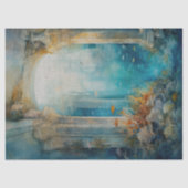 Papier Mousseline Atlantis sous la mer Découpage (Recto)