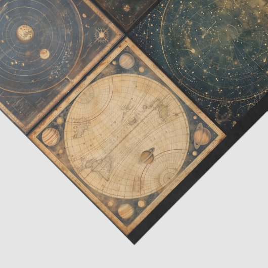 Papier Mousseline Atlases célestes d'Art découpage (Détail)