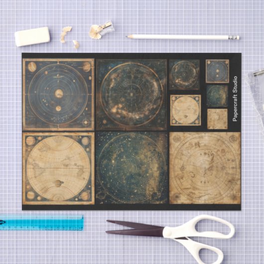 Papier Mousseline Atlases célestes d'Art découpage (Artisanat)