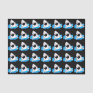 Papier Mousseline Attaque de requin - grand requin blanc