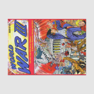 Papier Mousseline Attaque nucléaire Vintage Comics