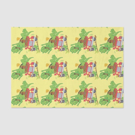Papier Mousseline Attaque Scooby Doo T-Rex (Recto)