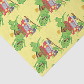 Papier Mousseline Attaque Scooby Doo T-Rex (Détail)