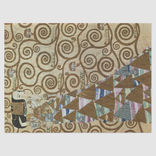 Papier Mousseline Attentes de Gustav Klimt Tissue Paper (Recto)