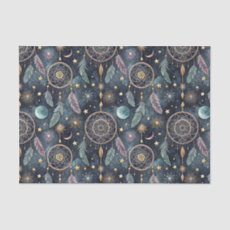 Papier Mousseline Attrape-rêves céleste magique motif nuit étoilée