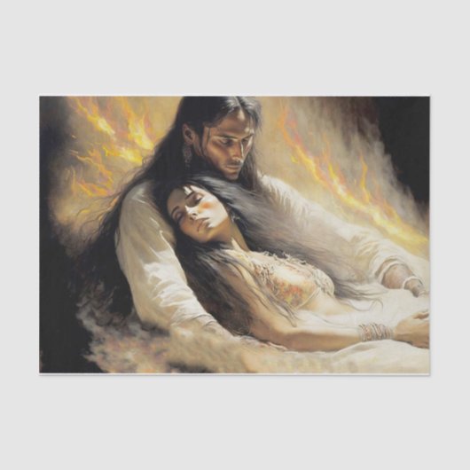 Papier Mousseline Au Bord Du Feu De Campagne (Recto)