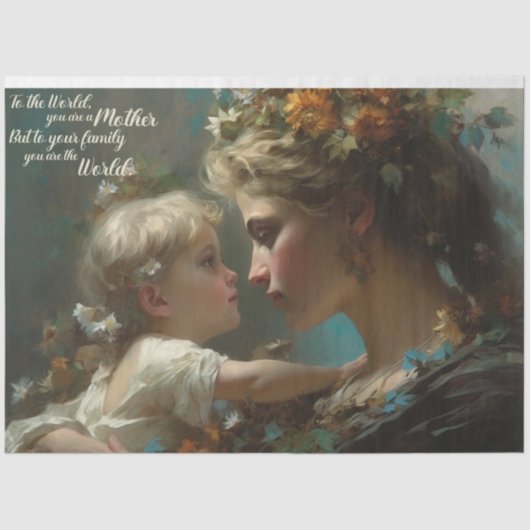 Papier Mousseline Au monde (Recto)