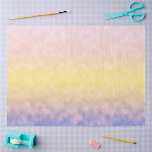 Papier Mousseline Aube pastel (Artisanat)