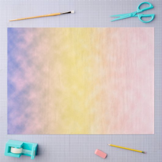 Papier Mousseline Aube pastel (Artisanat)