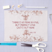 Papier Mousseline Aucune crainte dans des vers de bible d'amour (Artisanat)