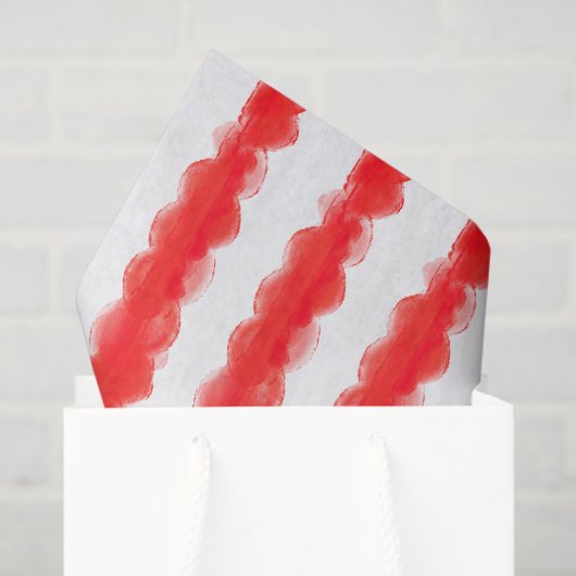 Papier Mousseline audacieuse moderne rétro rouge fête de noël (Sac cadeau)