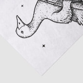 Papier Mousseline Aujourd'hui, je suis une grande oie amoureuse avec (Détail)