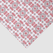 Papier Mousseline Auseklis letton Médaillon géométrique d'art popula (Détail)