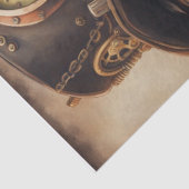 Papier Mousseline Aussie Aviateur : Découpage du pasteur Steampunk (Détail)