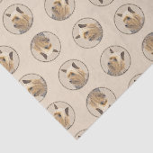 Papier Mousseline Australian Silky Terrier Peinture Original Chien A (Détail)